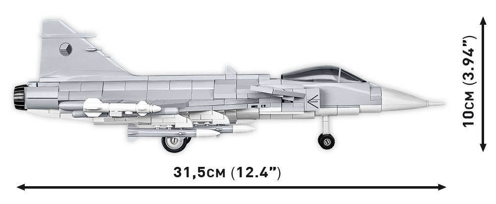Cobi 5828 fuerzas armadas SAAB JAS 39 Gripen C Kit 465 piezas 