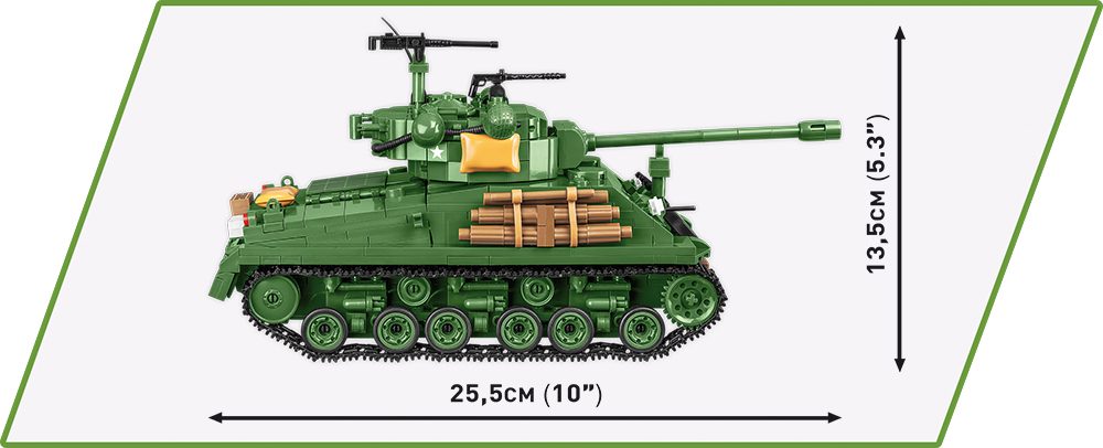 COBI Sherman Easy Eight Tank Size