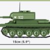 COBI 148 Scale T34 Tank (2716) Size