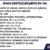 COBI NASA Space Shuttle Atlantis Set (1930) Specs