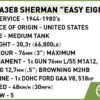 COBI 148 M4A3E8 Sherman specs