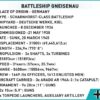 COBI Battleship Gneisenau Set (4835) Specs