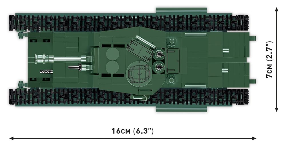 COBI Churchill MK IV Set (2717) Size