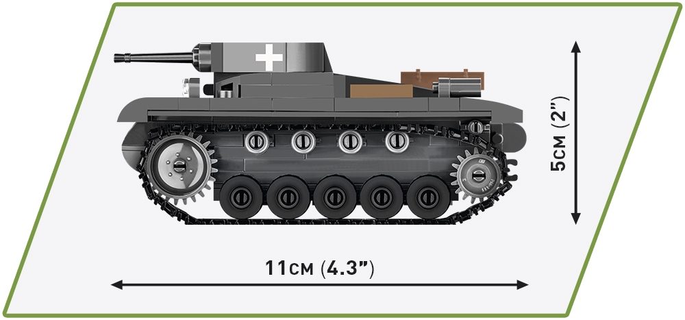 COBI 148 Panzer II Ausf A Size