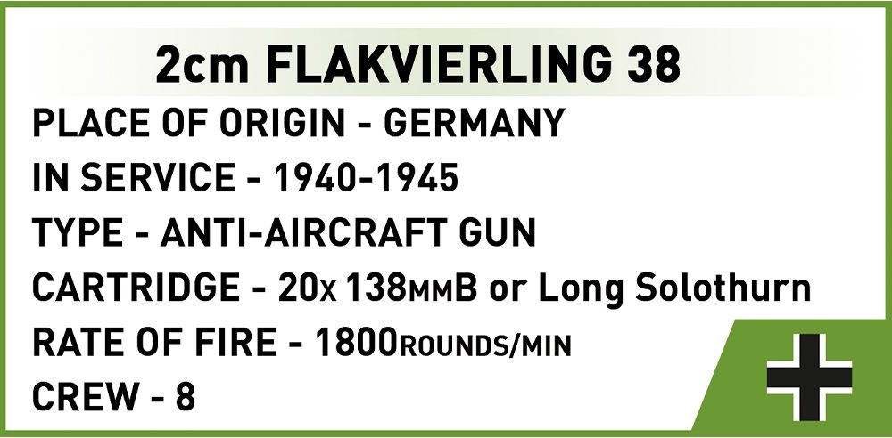 COBI Flak 2cm Flakvierling 38 (2274)