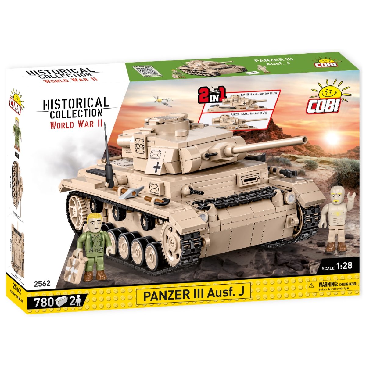 COBI Panzer III Aufs J 2 in 1 Set (2562)