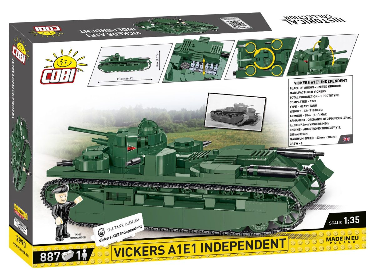 COBI Vickers A1E1 Independent Tank Set (2990) Amazon