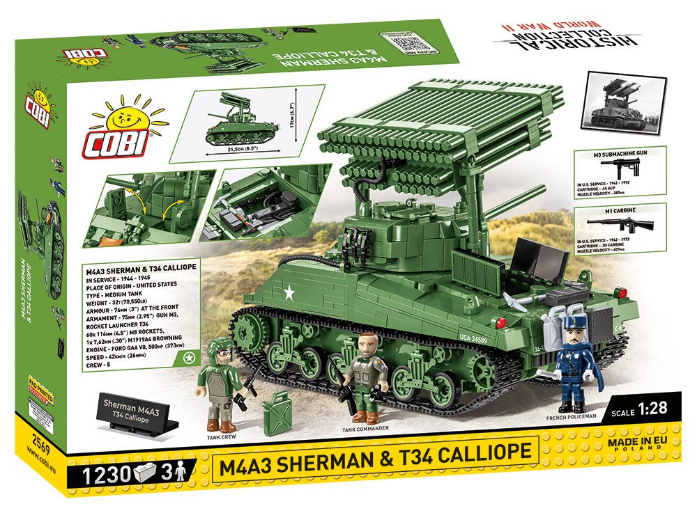 COBI Sherman M4A3 with T34 Calliope 2569