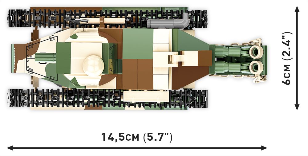 COBI Renault FT Victory Tank length