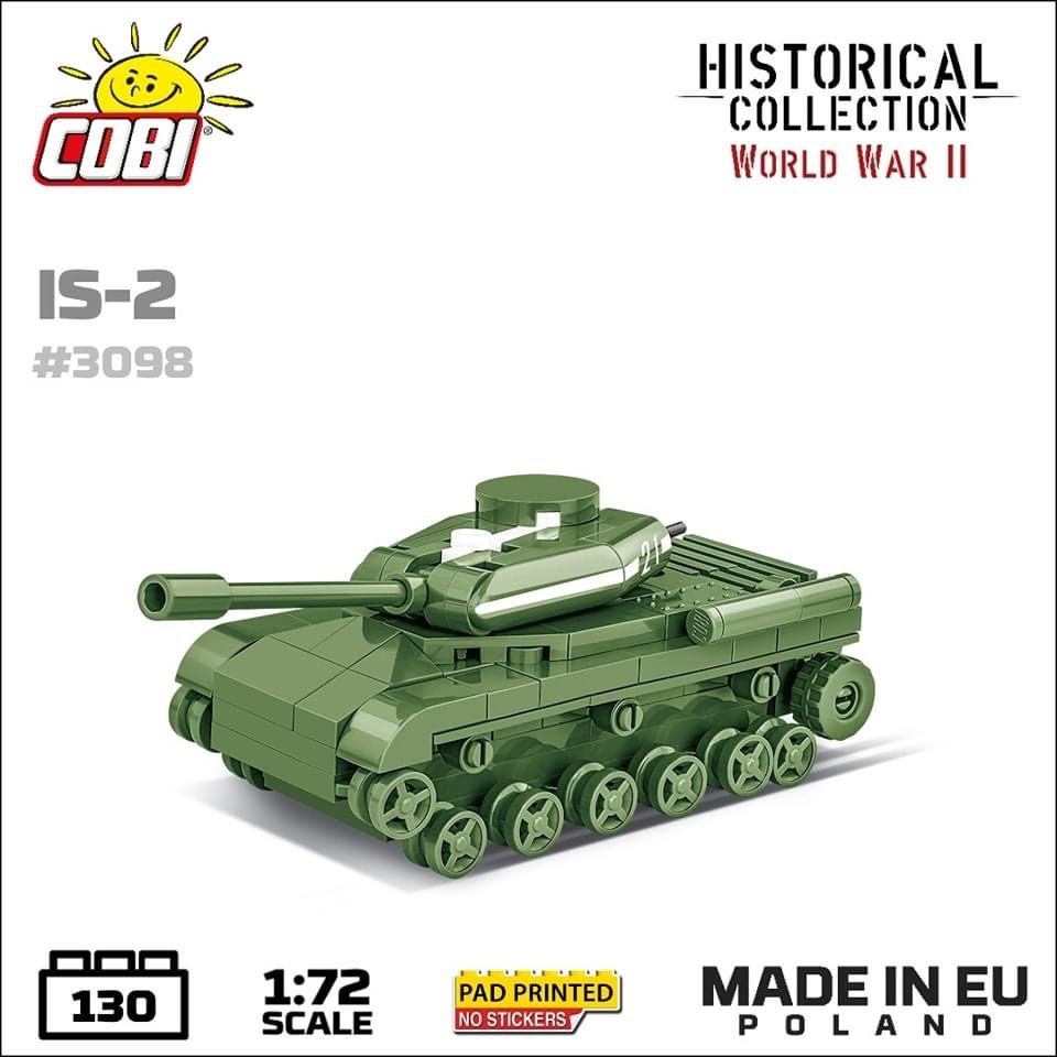 COBI 1/72 IS-2 Micro Tank (3098) - War Bricks USA
