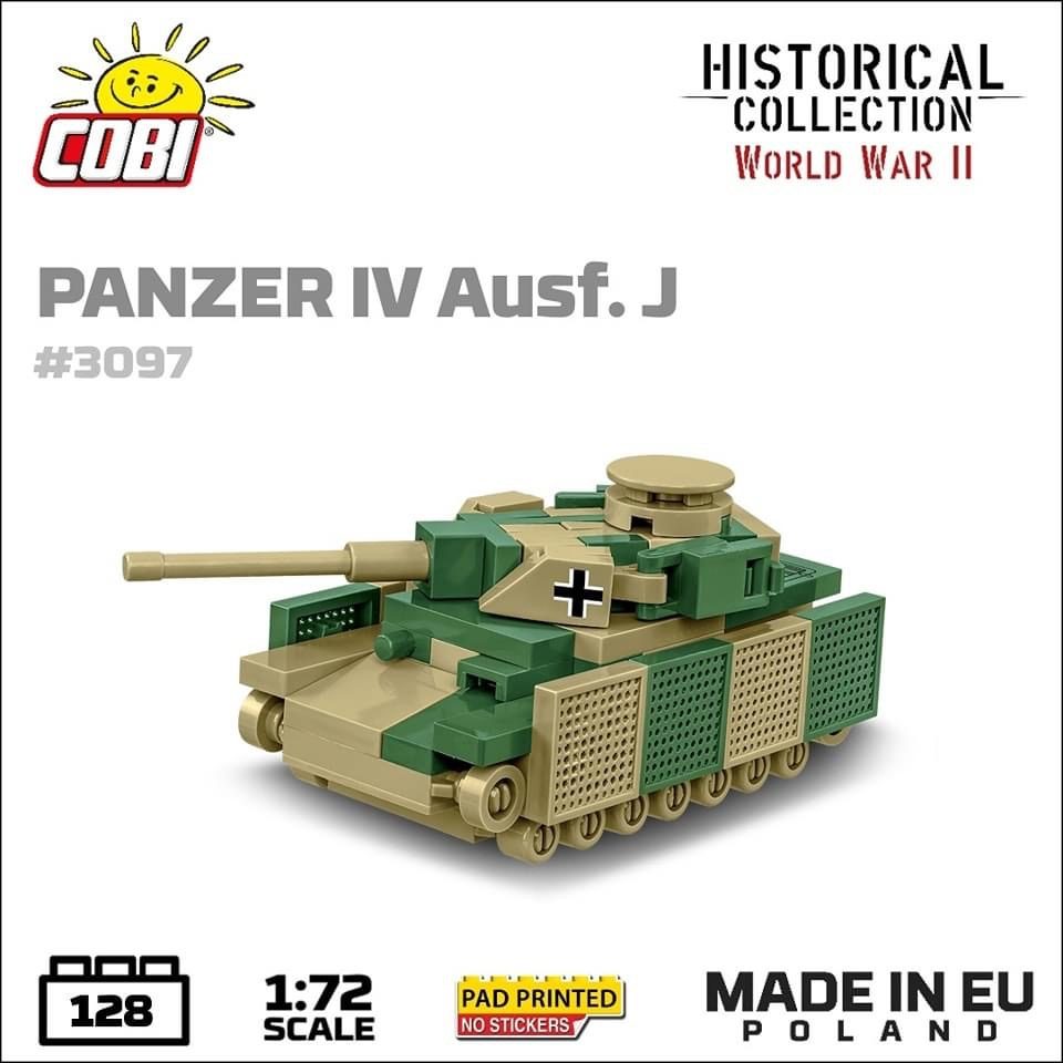 COBI 1/72 Panzer IV AUSF J Nano Tank (3097) USA Shop
